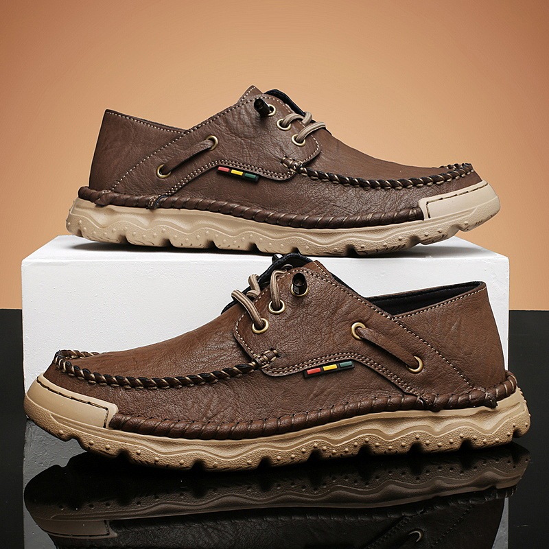 Men's Leather Shoes Genuine Leather Fashion Business Casual Shoes - Image 3